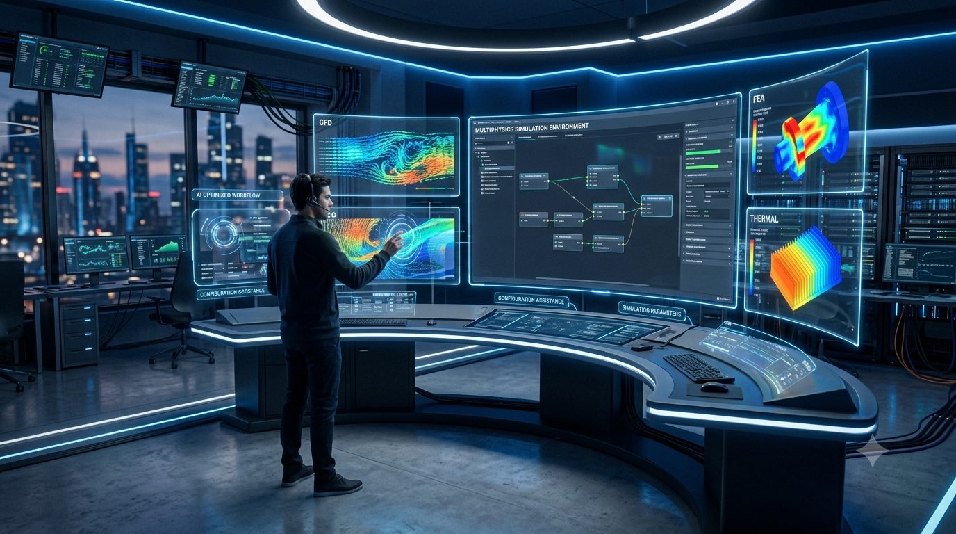 AI-guided simulation setup assistance
